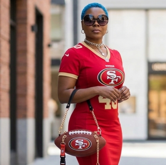 Handbags - LIMITED EDITION HANDMADE SAN FRANCISCO 49ERS Football Purse 🏈